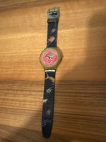 Swatch Uhr mit Fischen dunkelblau alt