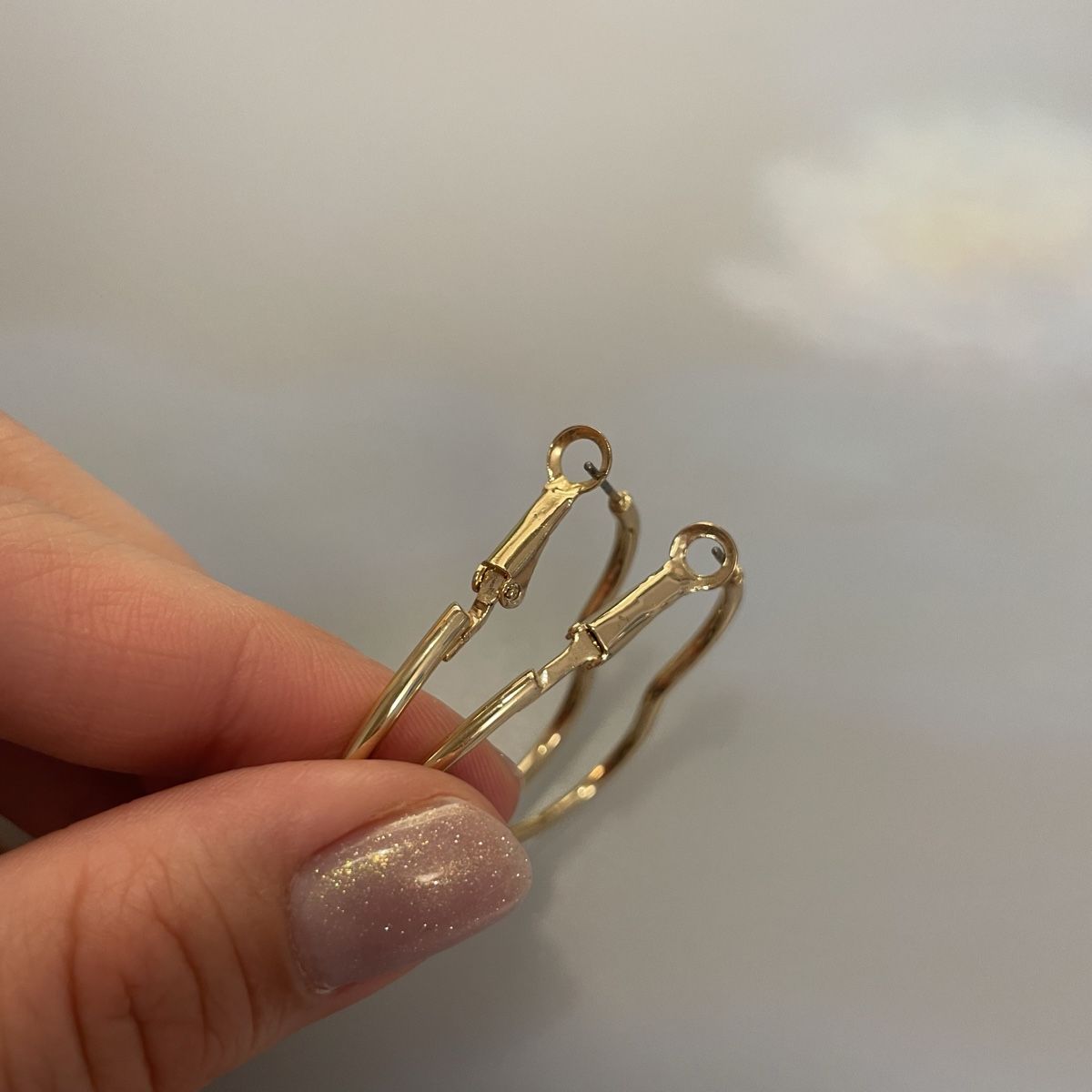Ohrringe & -stecker: Ohrringe, Herz Form, gold, Creolen – Neu (gemäss Beschreibung) aus Bellach von Lapislazuli_blues 1