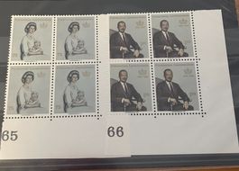 LIECHTENSTEIN Viererblock 1966 Fürst und Fürstin