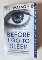 BOOK Before I go to Sleep by S.J. Watson ENGLISH