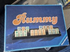 Jeu de Rummy Ravensburger vintage avec sac 