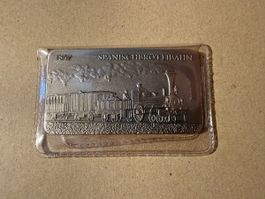 Motivbarren 150 Jahre Schweizer Eisenbahn 1oz Silberbarren