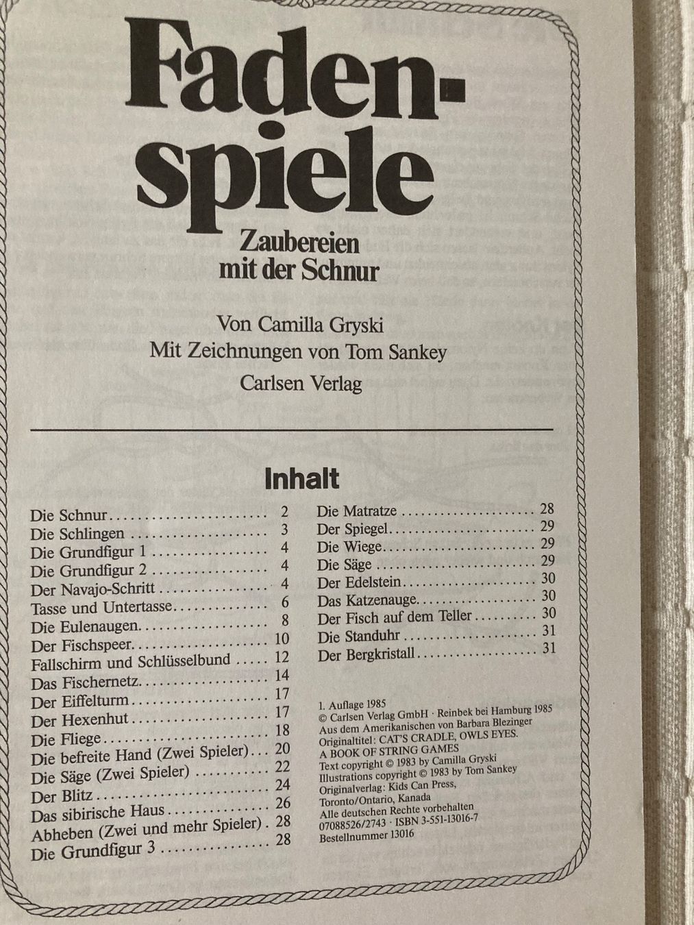 Libri: Fadenspiele aus aller Welt – Usato da Bünzen venduto da Tango33A 1