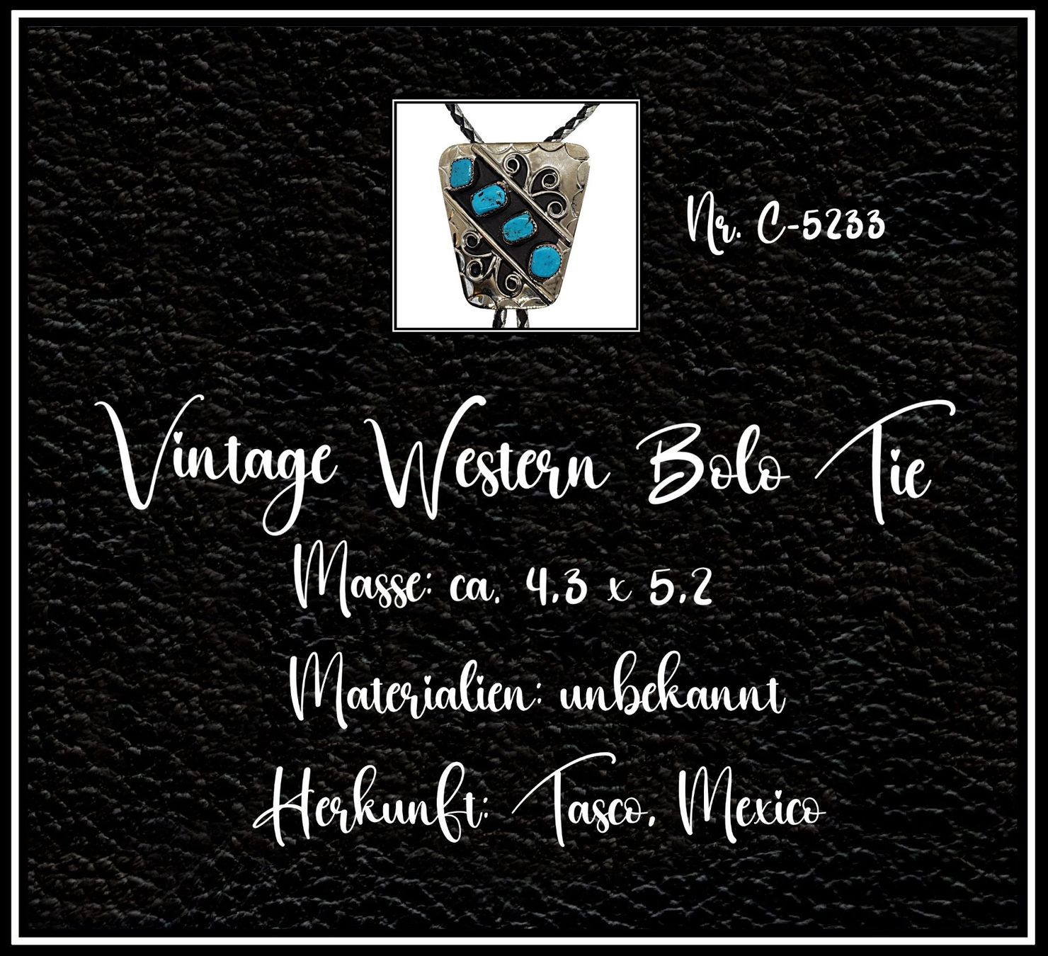 Krawatten: Vintage Western Bolo Tie - Nr. C-5233 – Neu (gemäss Beschreibung) aus Winterthur von -carabao- 5