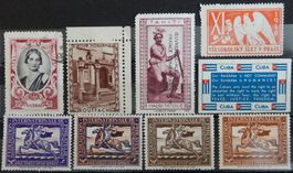 Fiscal Marken alle Welt Lot mit alten Werten IX