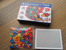 Farb Mosaik Steckspielzeug Spiel, Playbox, Komplett!