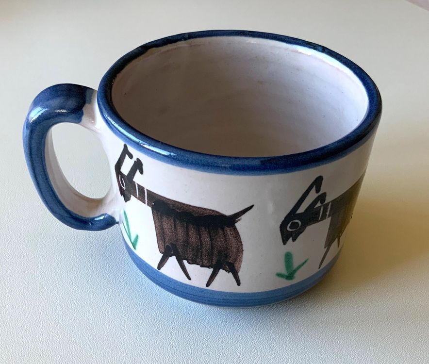 Vincenzo Pinto Vietri Goat Design Studio Keramik handbemalt (Gebraucht ...