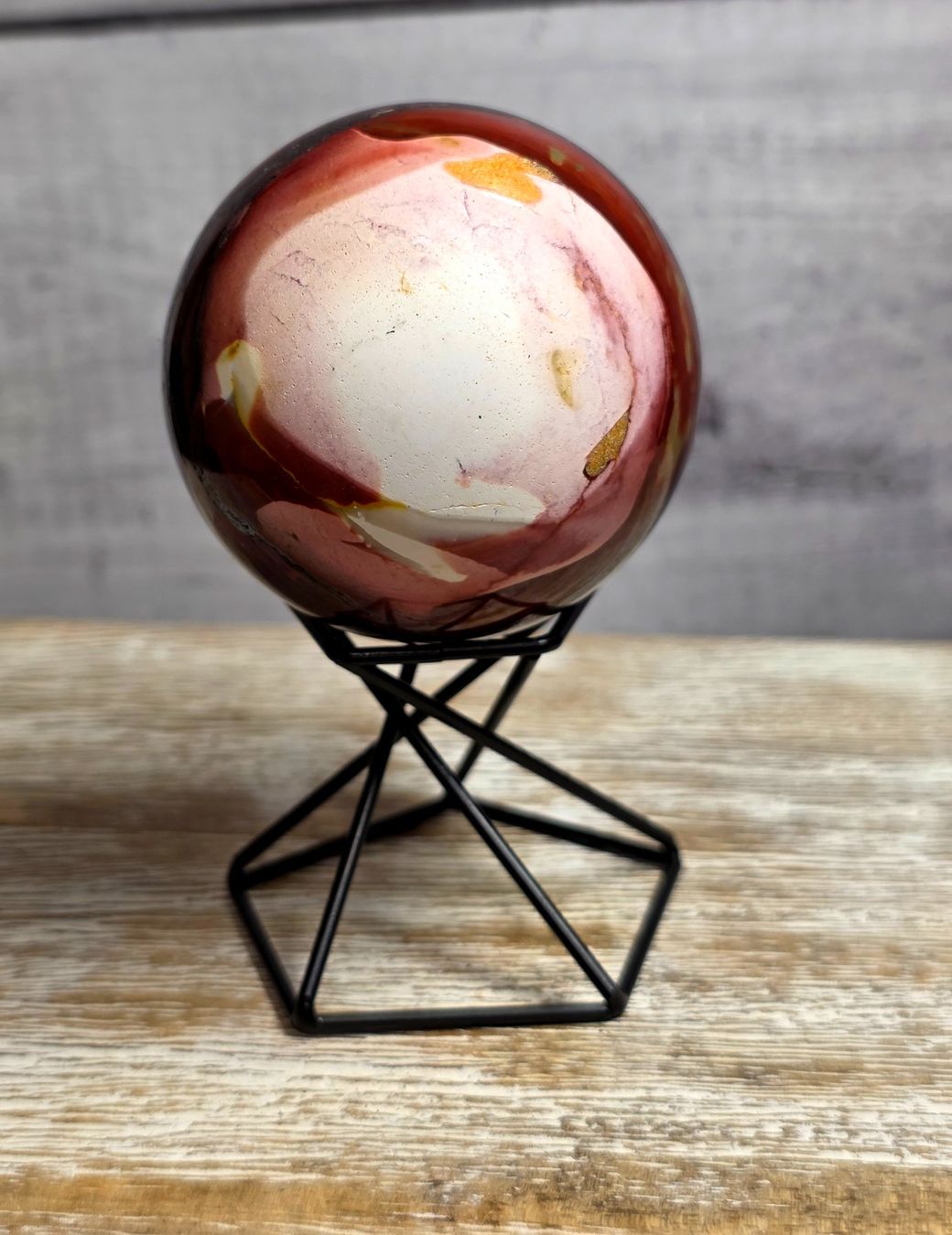 Minerali & Pietre curative: Mookait Jaspis Kugel B 58mm 246g – Nuovo e nell'imballaggio originale da Matzingen venduto da Shay_Crystalz 2