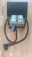 Praktische Doppelzylinder-Fussluftpumpe fürs Velo!