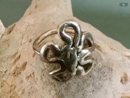 Handgefertigter Silberring Gr. 53