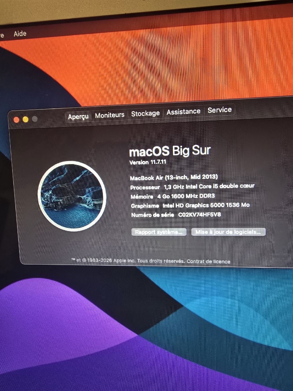 Apple Notebook: MacBook Air i5 | 4Go RAM | SSD 251Go – Usato da Renens VD venduto da MTD2211 6
