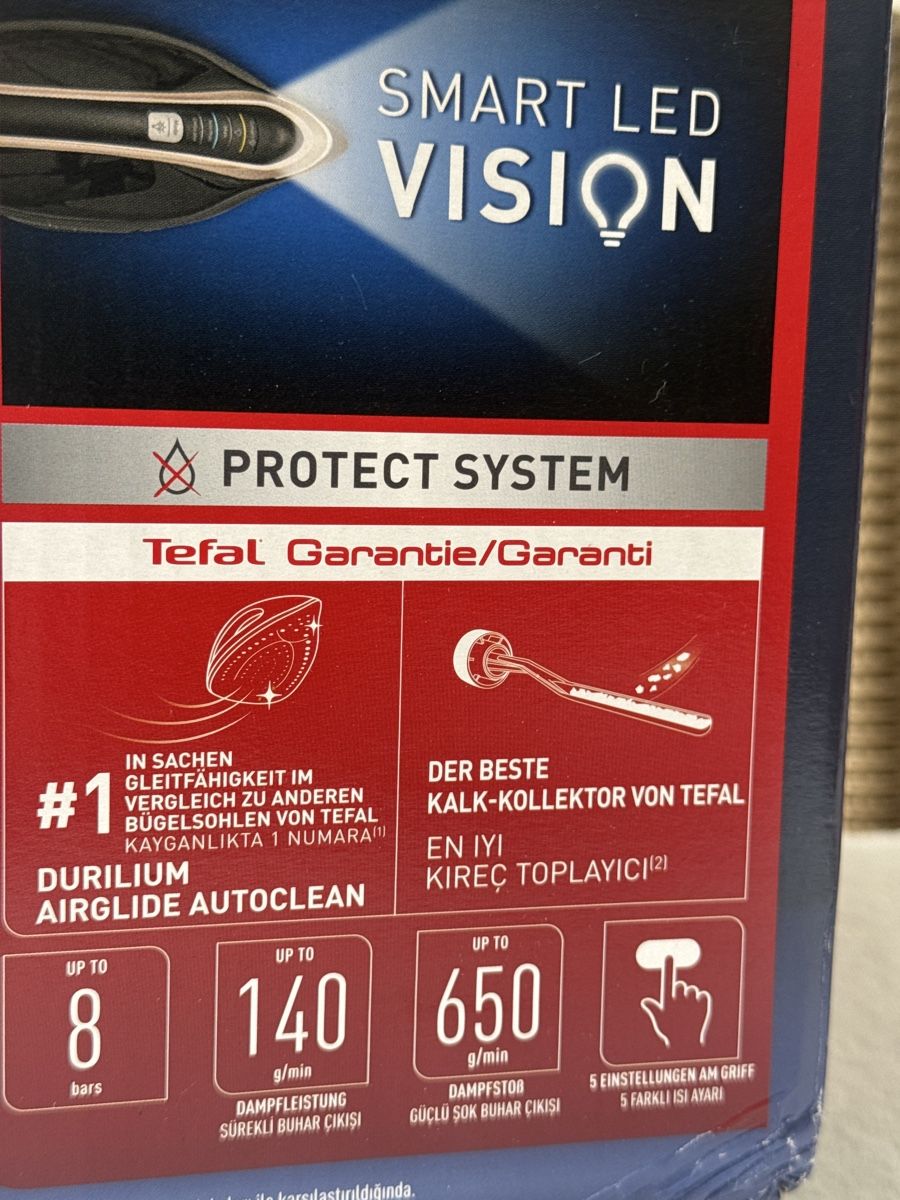 Tefal Ferri da stiro: Pro express vision-8 bars GV 9820 – Usato da Glattbrugg venduto da prod01 9