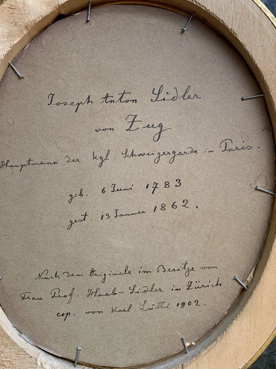 Dipinti: Karl Lüthi 1902 Joseph Anton Sidler Zug  – Usato da Wolfhalden venduto da SecondAntique 4