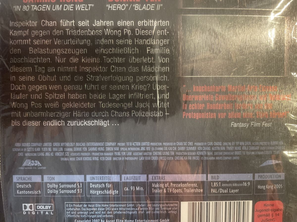 Alle DVDs: KillZone, Martial-Art Zellophan Originalverpackt – Neu und originalverpackt aus Winterthur von machmaschine 2