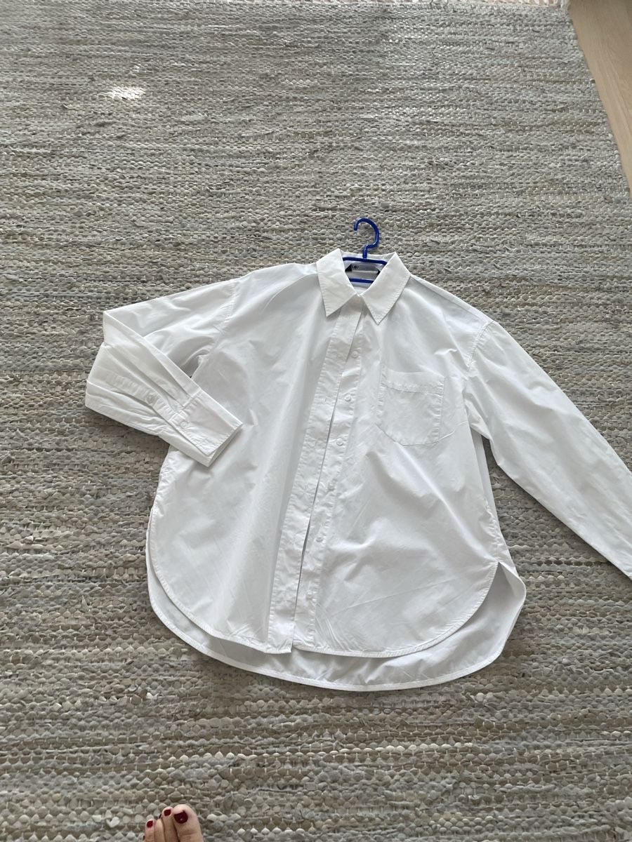 Zara Camicette: Zara Weiss Oberhemd, Gr. S,leicht Oversized, perfek – Nuovo (secondo la descrizione) da Dübendorf venduto da jlu_r7hz 4