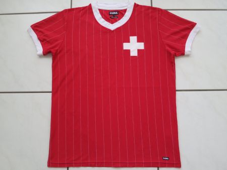 1982 COPA Retro Fussball Trikot Nati Schweiz - Suisse - XXL