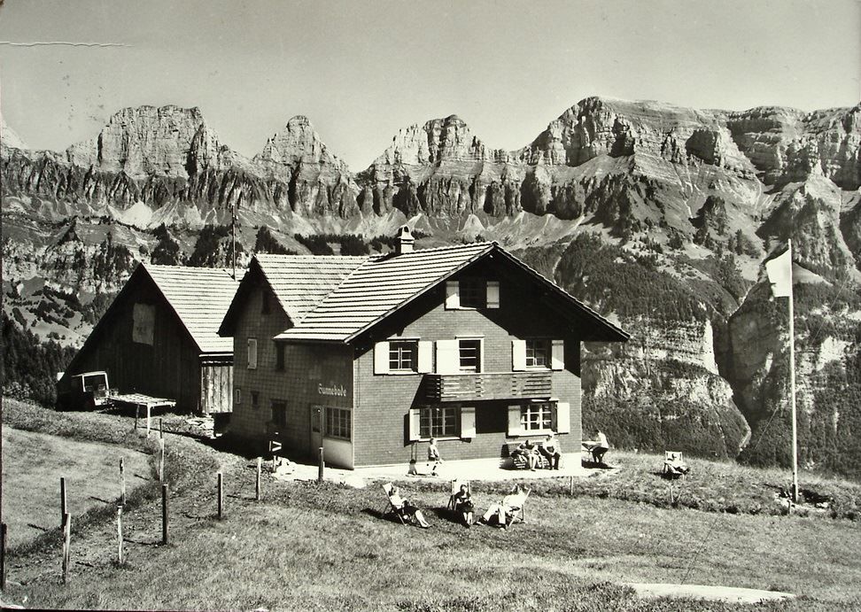 Cartoline postali: FLUMSERBERG Ski- u. Ferienhaus Sunnebode – Usato da Jona venduto da philajona