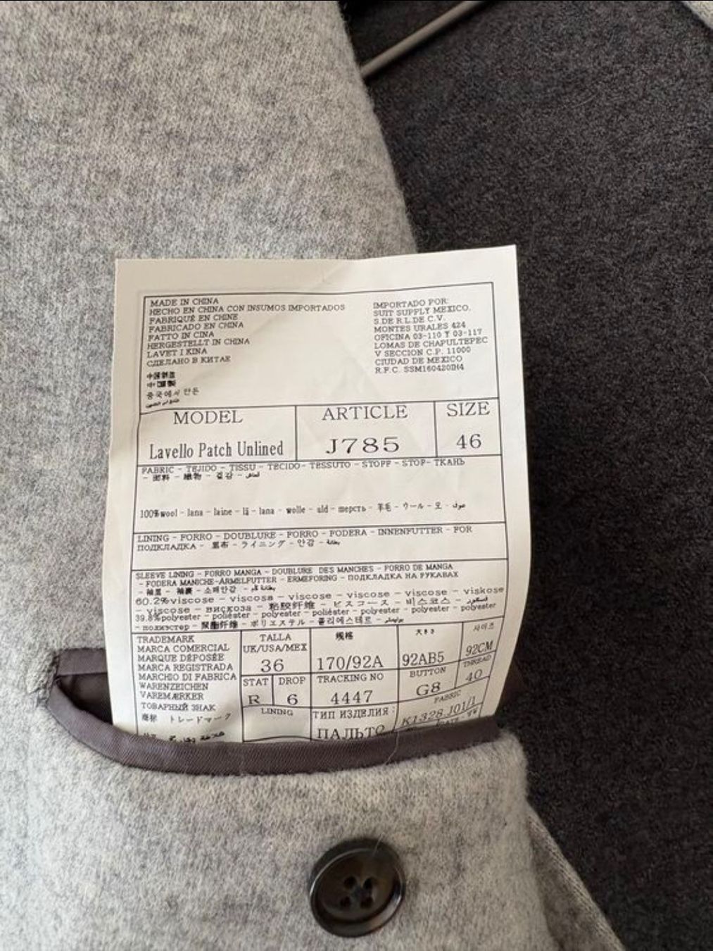 Suitsupply Manteaux: Suitsupply Mantel Gr. 46 – Neuf (Voir description) à Laupersdorf par M_125 7