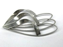 ANTIK Brosche Silber 835 mit Meisterpunze