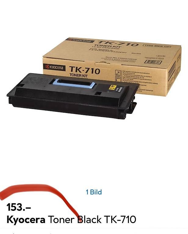 Kyocera Cartucce per stampanti & toner: neuer Kyocera Toner Black TK-710 – Nuovo (secondo la descrizione) da Necker venduto da liq24 1