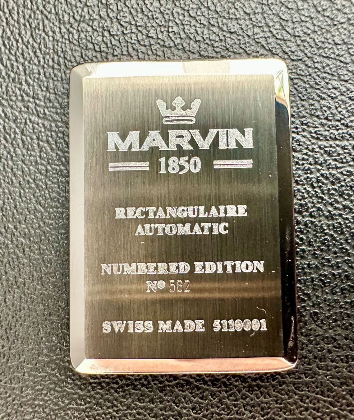 Marvin Uhren: NEUVE - MARVIN - BOÎTE DE MONTRE AVEC VERRE – Neu und originalverpackt aus Conthey von advisia 3