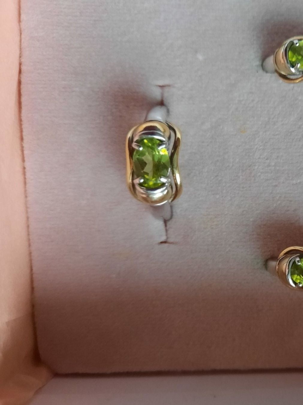 Orecchini pendenti & Orecchini a lobo: Silber Ring mit Peridot – Usato da Winterthur venduto da Natastar 4