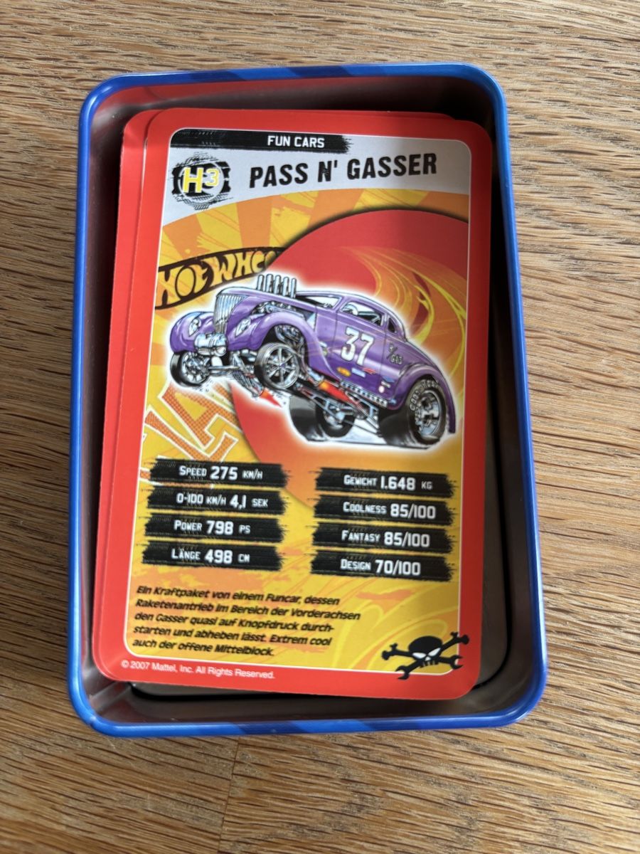 Giochi: Hot Wheels Giga Quartett Cool Cars – Usato da Gebenstorf venduto da pas_9p6b 1