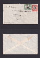 Brief Tanganyika - Kenia - Uganda nach Winterthur 28.11.1949