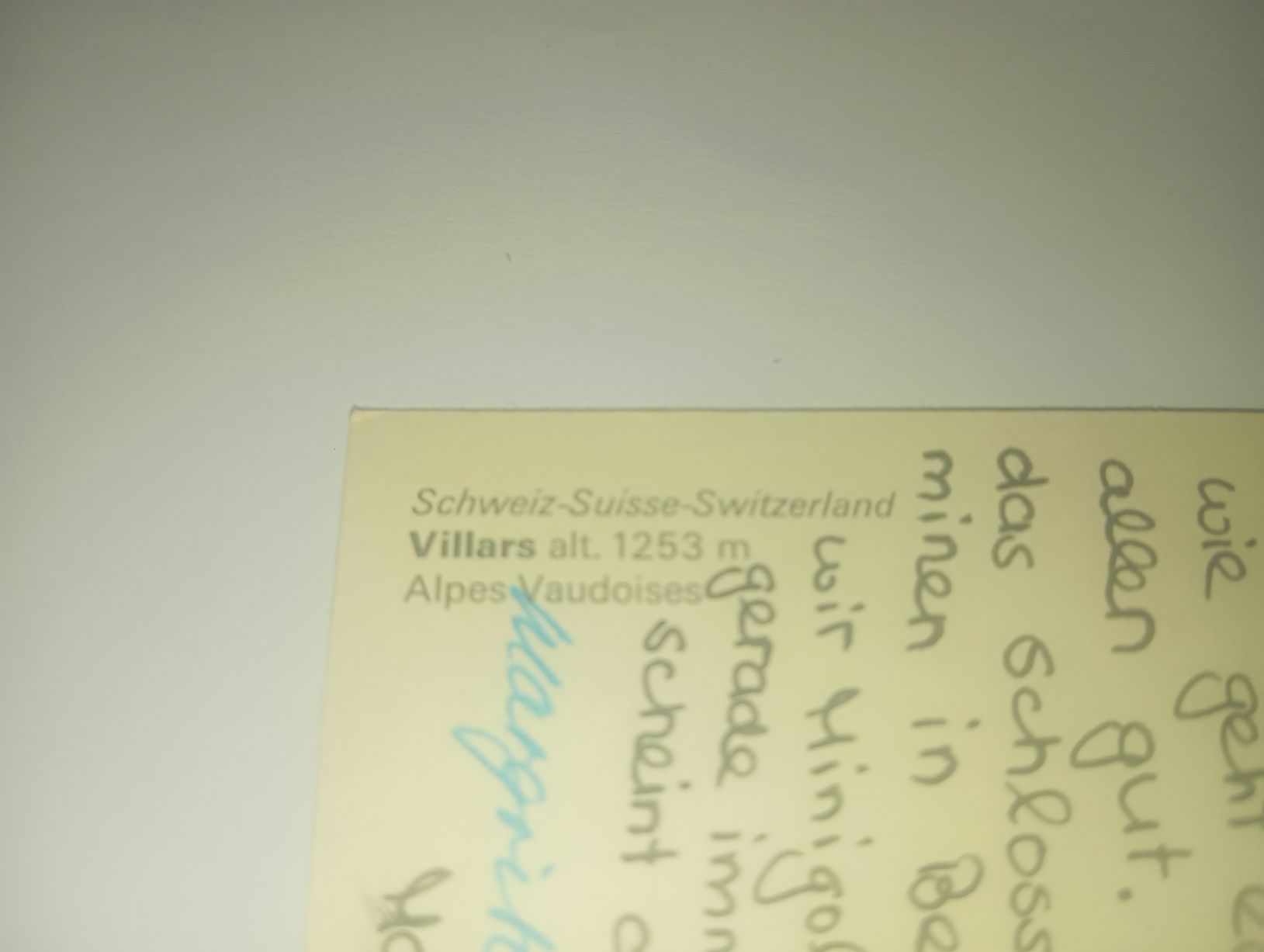Cartoline postali: Ansichtskarte Villars Alpes Vaudoises 1253 m  – Usato da Belp venduto da Guadalupe84 2