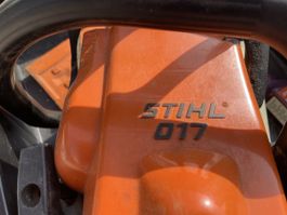Stihl 017 Kettensäge – läuft, verliert Öl – mit Ersatzkette