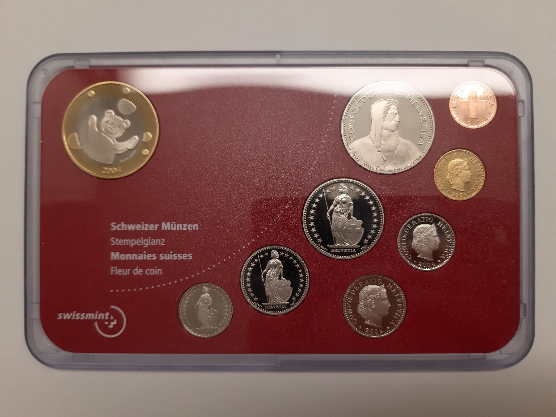 Tutti le monete: Baby Münzsatz 2004 NEU! – Nuovo e nell'imballaggio originale da Pfäffikon ZH venduto da Schweizer_Muenzen 2