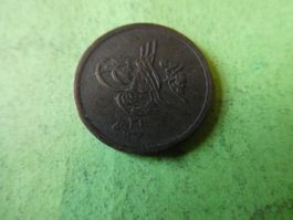 Osmanisches Reich AH 1293, alte Kupfermünze 20 mm