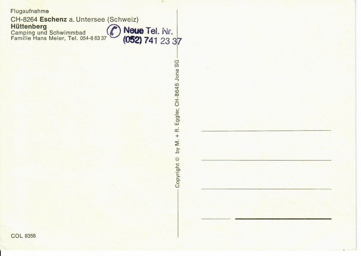 Cartoline postali: Eschenz a. Untersee - Camping – Usato da Hochdorf venduto da Ziegel-16 1