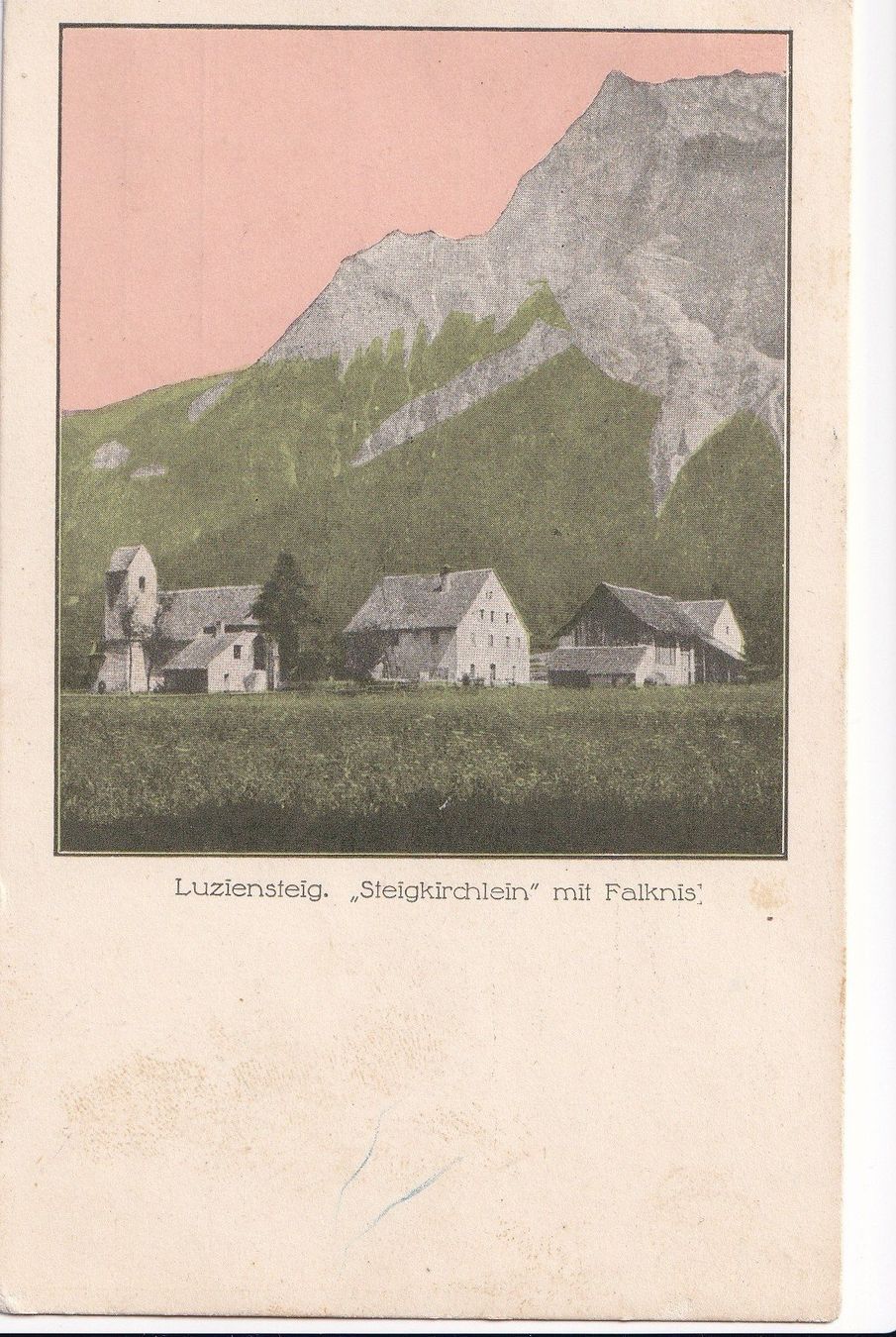 Cartes postales: Luziensteig Steigkirchlein Feldpoststempel – D'occasion à Olten par clotaldi