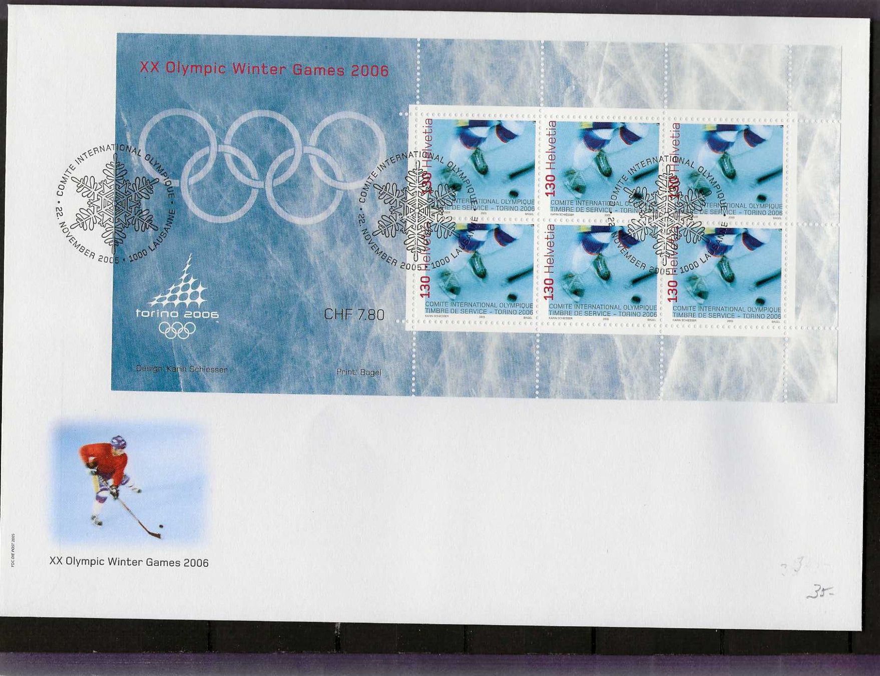 Buste & buste per spedizione: enveloppe FDC ONU 5 Torino 2006 – Usato da Sorvilier venduto da carose01
