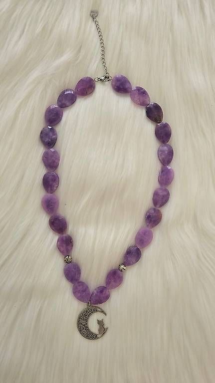 Catenine: Collier améthyste lune – Usato da Cheseaux-Lausanne venduto da Ana_Gandarinho