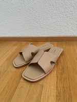 Leder Pantoletten beige Grösse 39 in perfektem Zustand