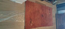 Teppich handgeknüpft rot 152x103cm aus Iran guter Zustand