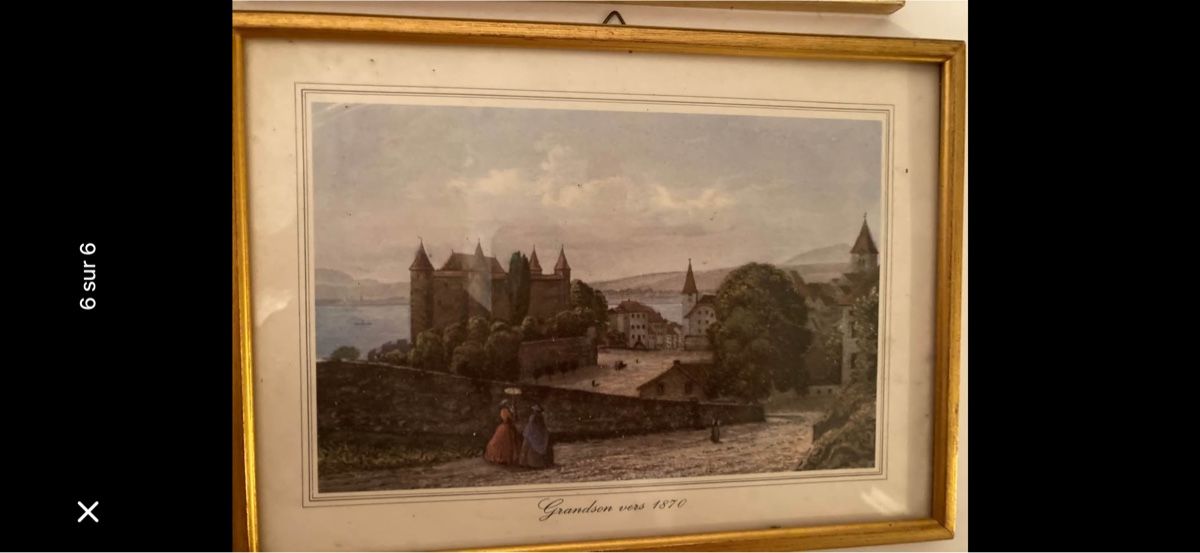 Dipinti: 5 petits anciens tableaux de Grandson – Usato da Neyruz FR venduto da sve_6hhr 3