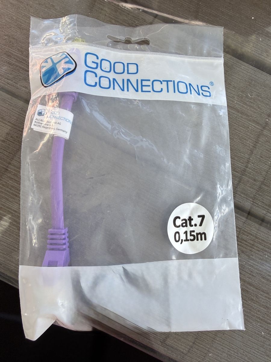 Cavi: RJ45 Patchkabel mitCat.7 / 0.15 violett – Nuovo e nell'imballaggio originale da Winterthur venduto da Puma2662