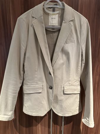 Esprit Damen Blazer, Beige, Gr. 38