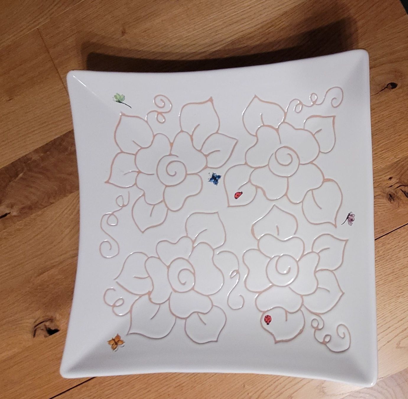 Piatti di portata: Viereckige Fruchtschale 37x37 cm, handarbeit aus Kalabrien – Nuovo (secondo la descrizione) da Flawil venduto da airport01 1