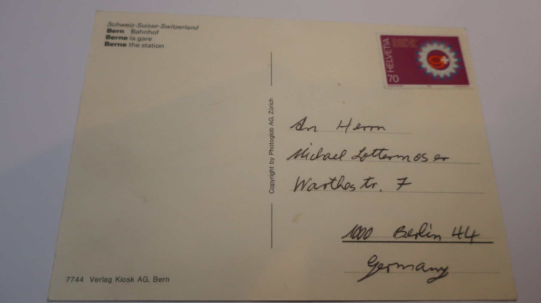 Ansichtskarten: Bern Bahnhof Multivues – Gebraucht aus Cormoret von Pascalll2001 4