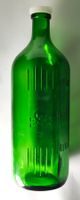 Antike Giftflasche Grün Totenkopf POISON GIFT VELENO Glas ☠️