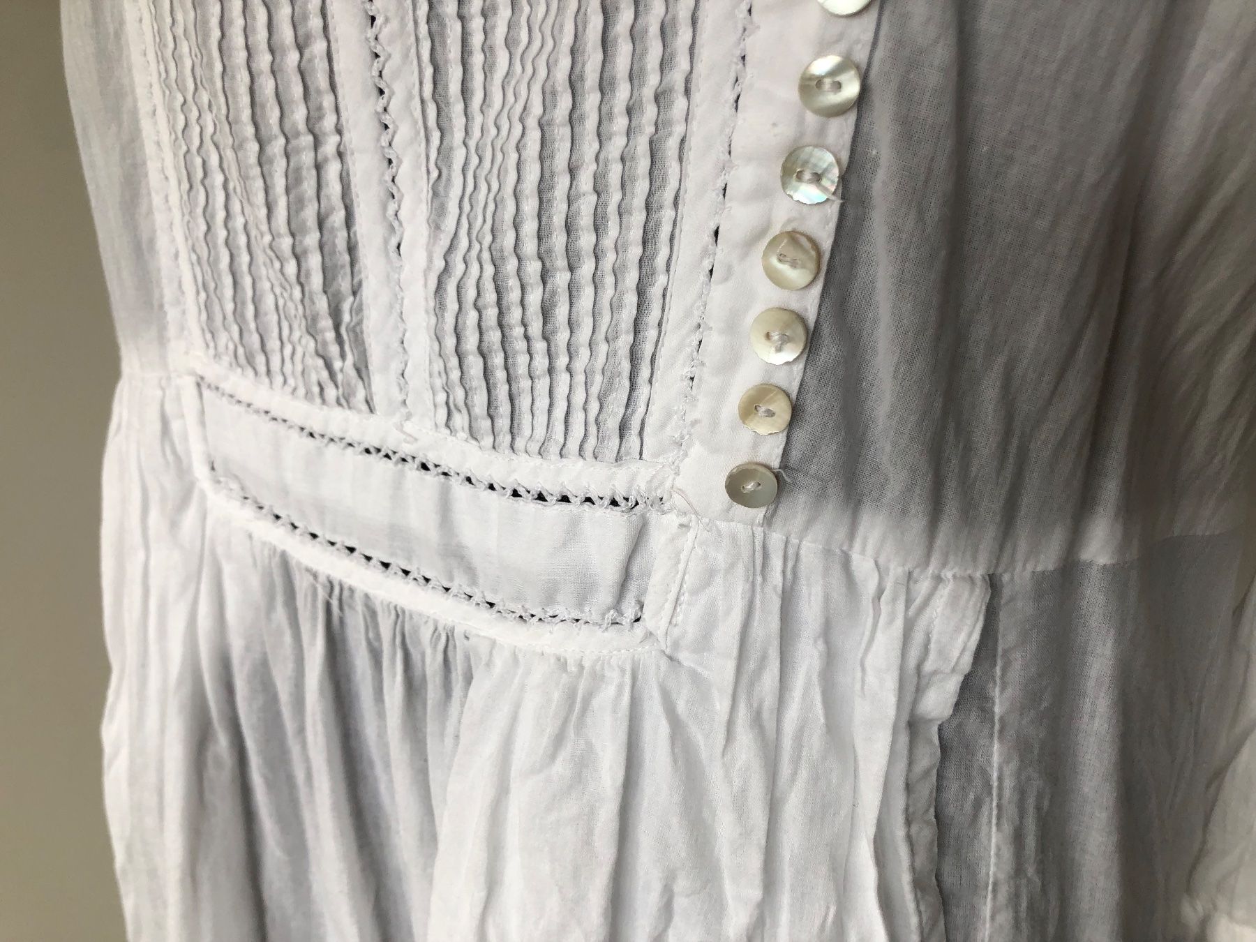 Camicette: Leichte Bluse weiss Baumwolle Top! Gr M – Usato da Bern venduto da Etzy 7