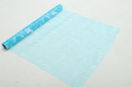Dekostoff 36cm x 300cm Schmetterlingsdruck blau (12572)