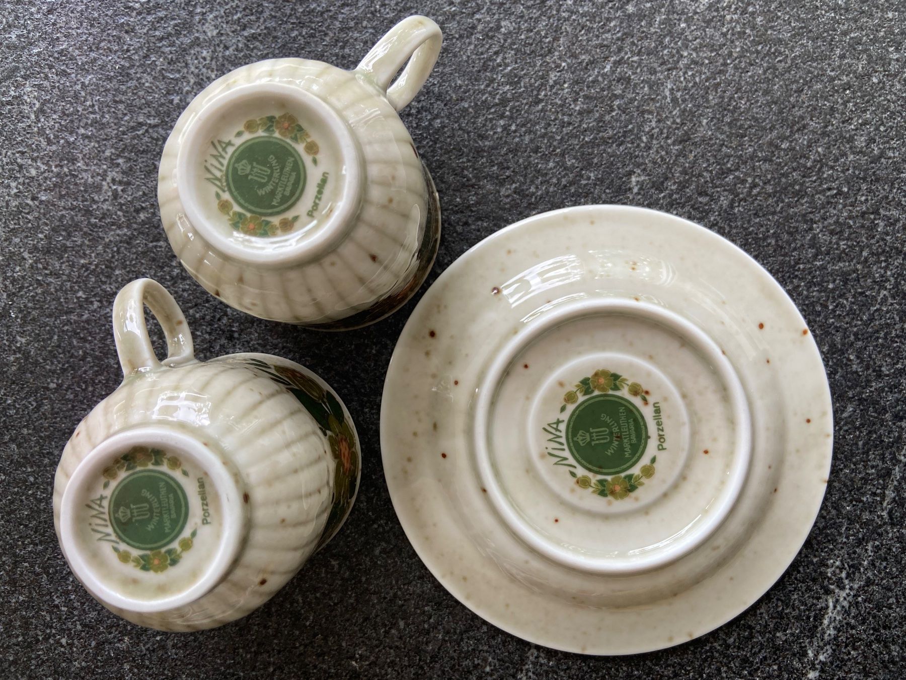 Winterling Tazze: Zwei Espressotassen mit einem Unterteller – Usato da Schwarzenburg venduto da Aha016 1