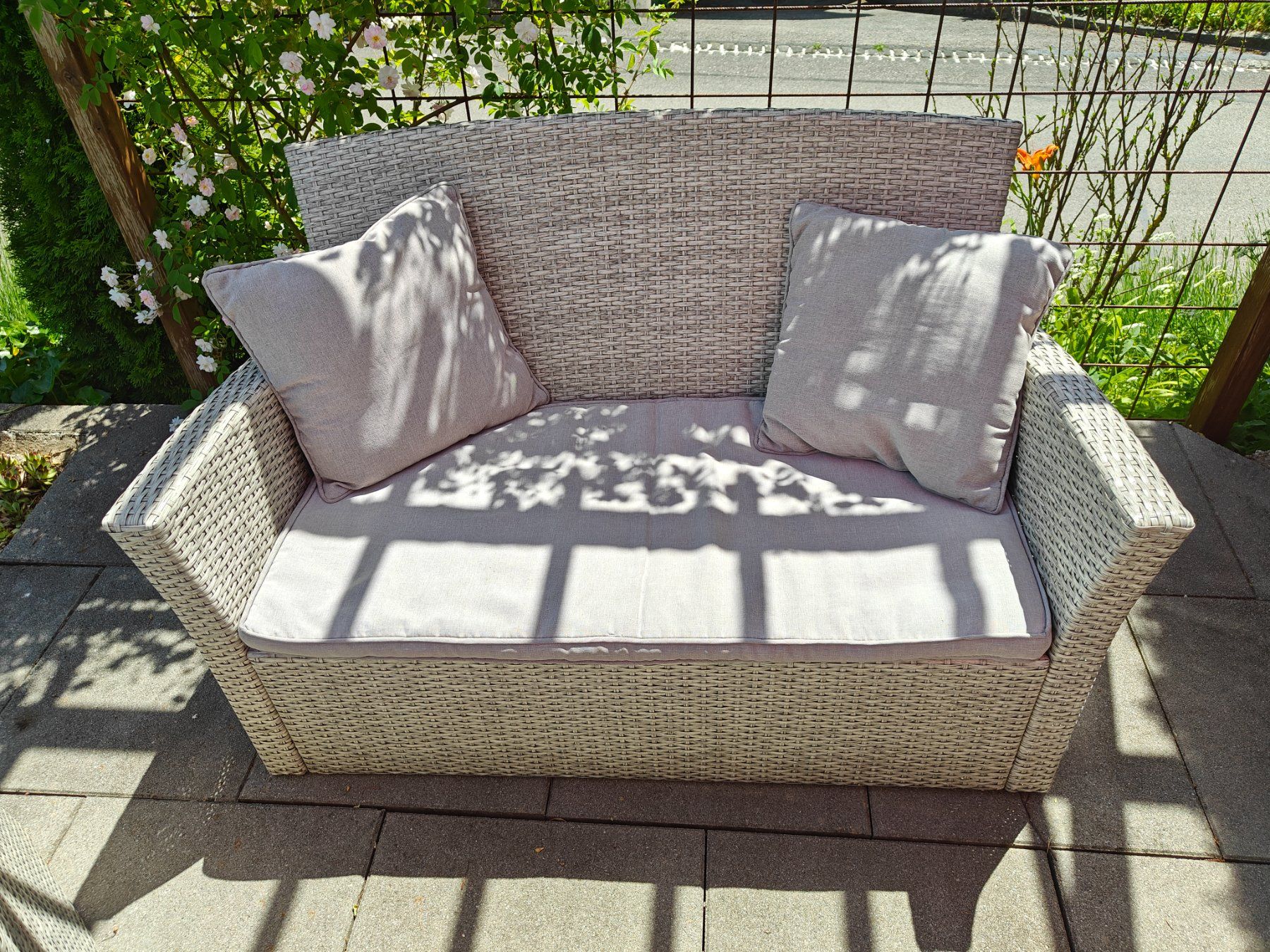 Divani: Profiline Garten Lounge Set, Rattan Grau – Usato da Hasle b. Burgdorf venduto da luk_nt7h 2