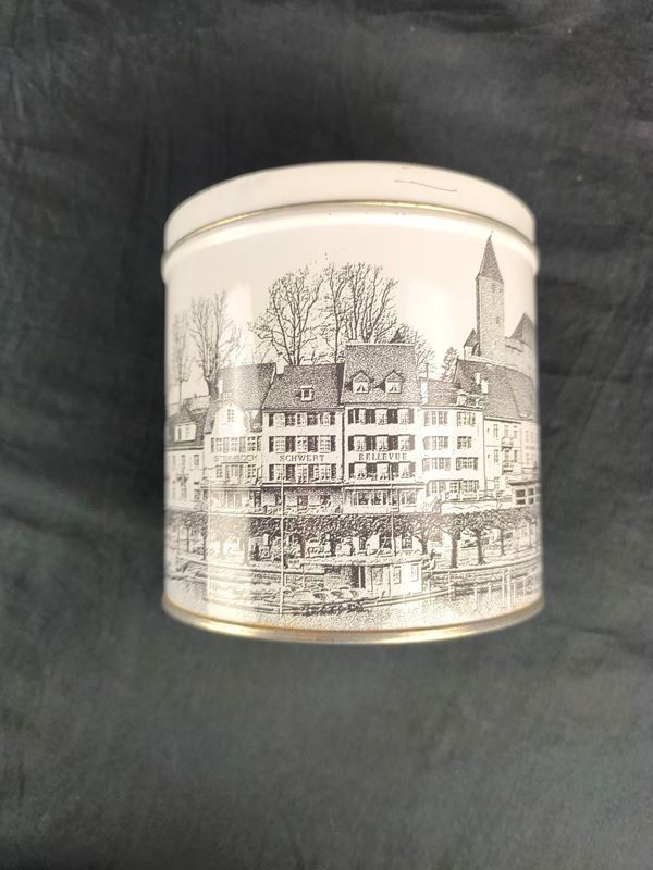 Zuccheriere: Dose mit einer historischen Stadtansicht – Usato da Rüti ZH venduto da Restwert_Rueti_ZH 2