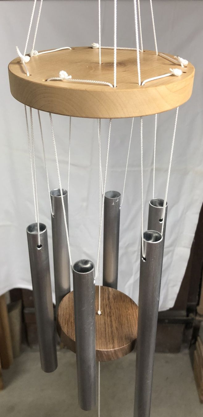 Altro in Decorazioni & Accessori: Windspiel mit 6 Röhren aus Alu – Nuovo (secondo la descrizione) da Liebefeld venduto da 3-2-1-mein 1